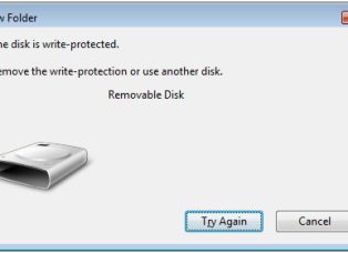 Flashdisk Write Protected Enabled